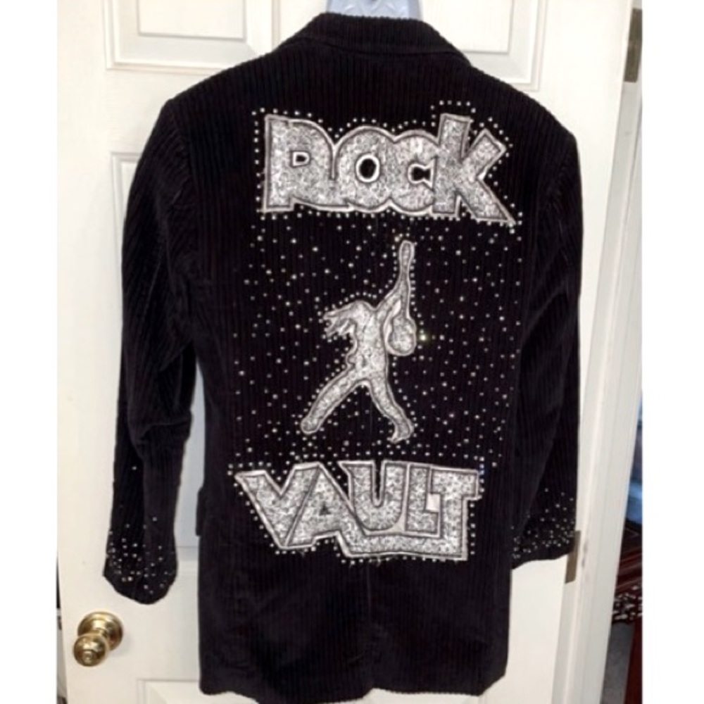 Custom made Raiding the Rock Vault jacket worn by Paul Shortino Las Vegas